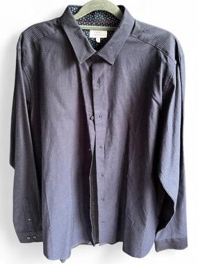 Next Men's Navy and Blue Shirt